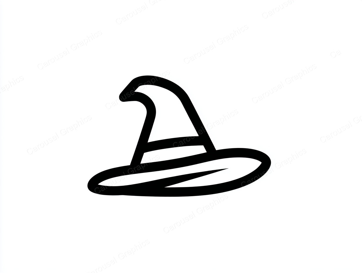 Witch Hat Vector Graphic preview
