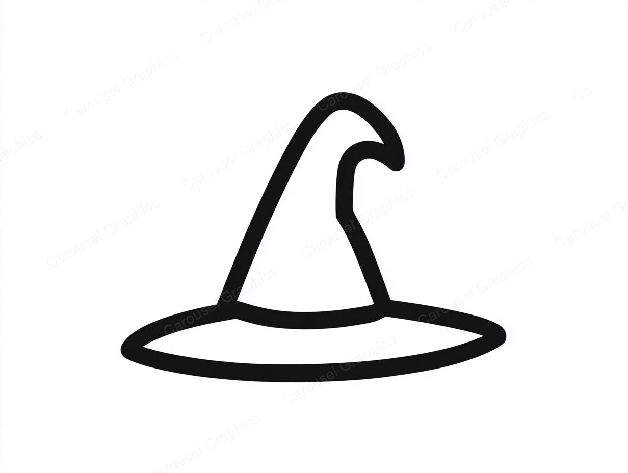 Witch Hat Vector Graphic preview