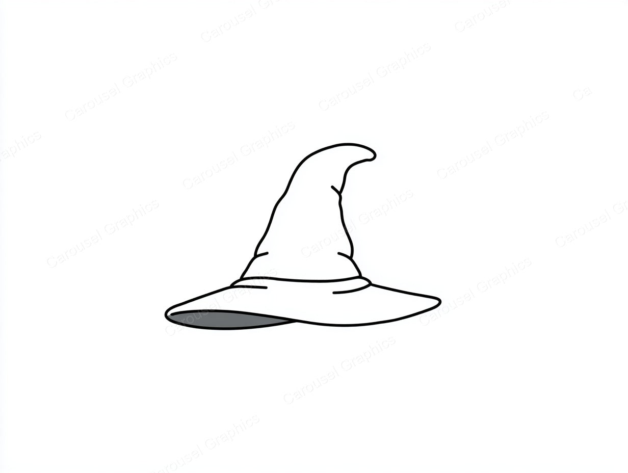 Witch Hat Vector Graphic preview