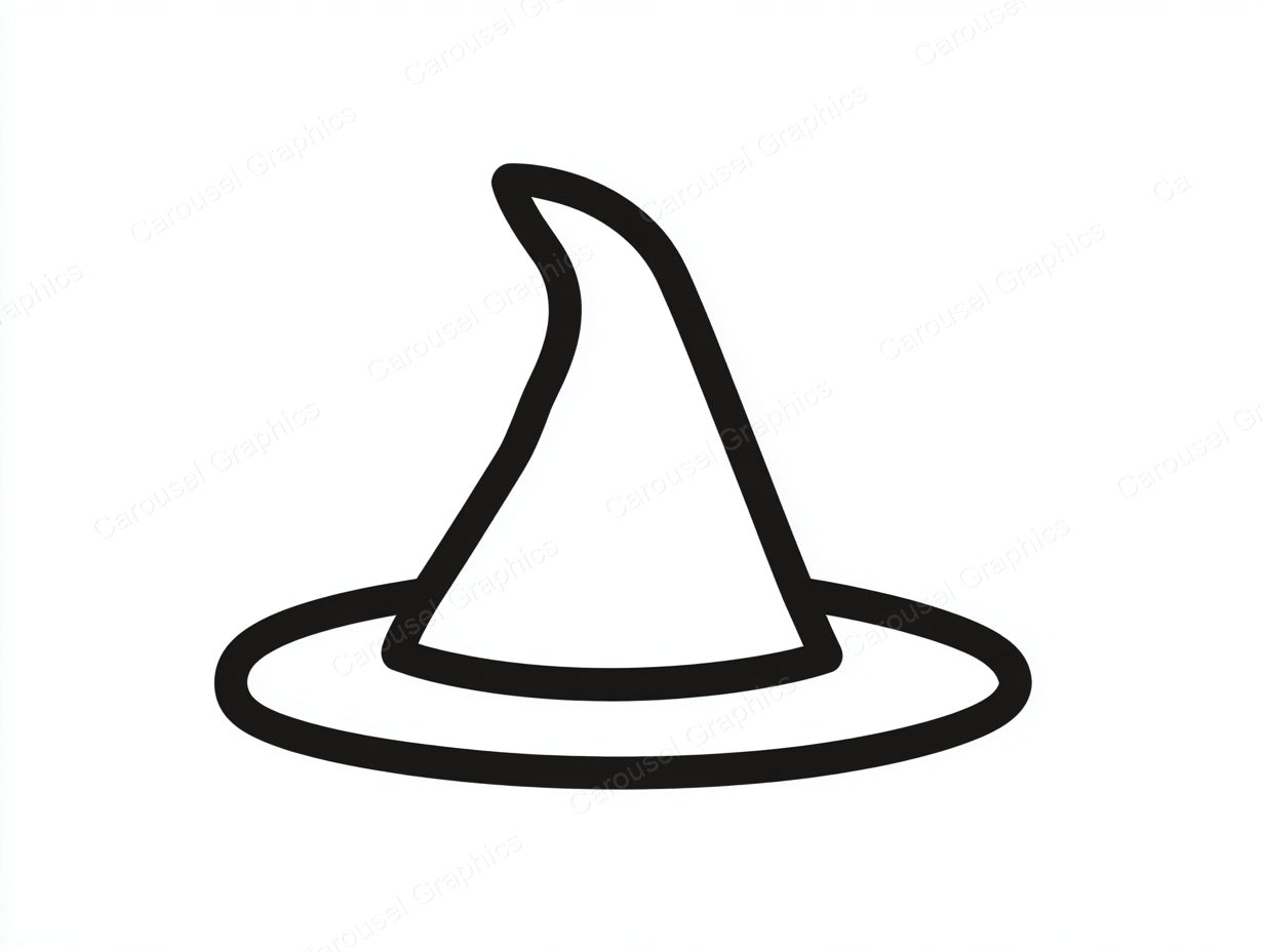 Witch Hat Vector Graphic preview