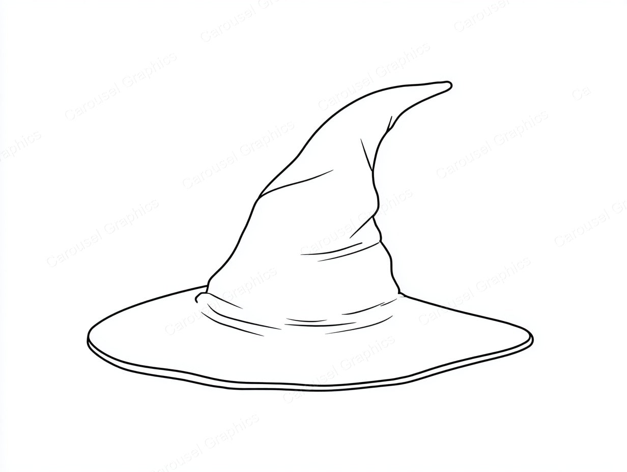 Witch Hat Vector Graphic preview
