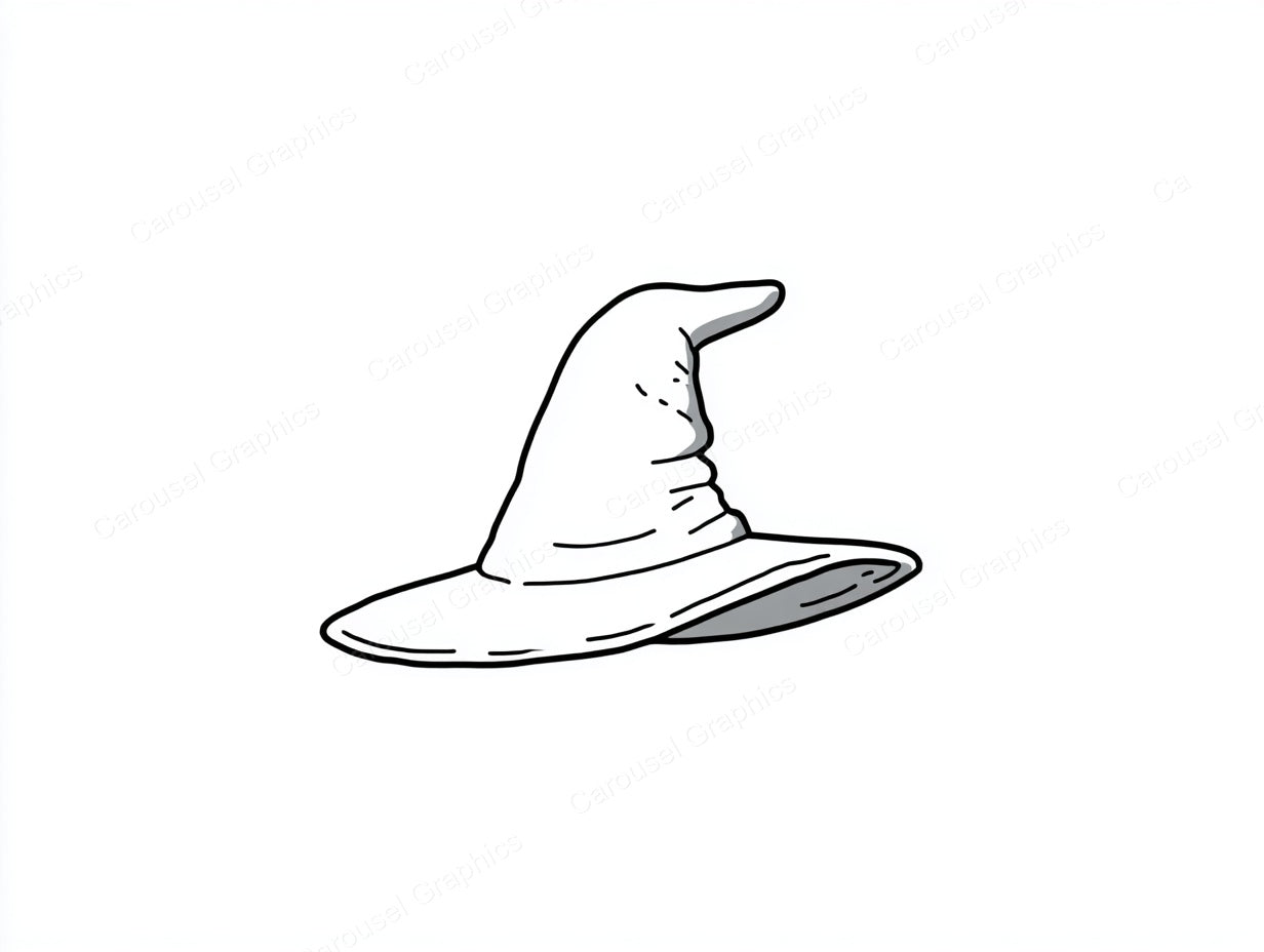 Witch Hat Vector Graphic preview