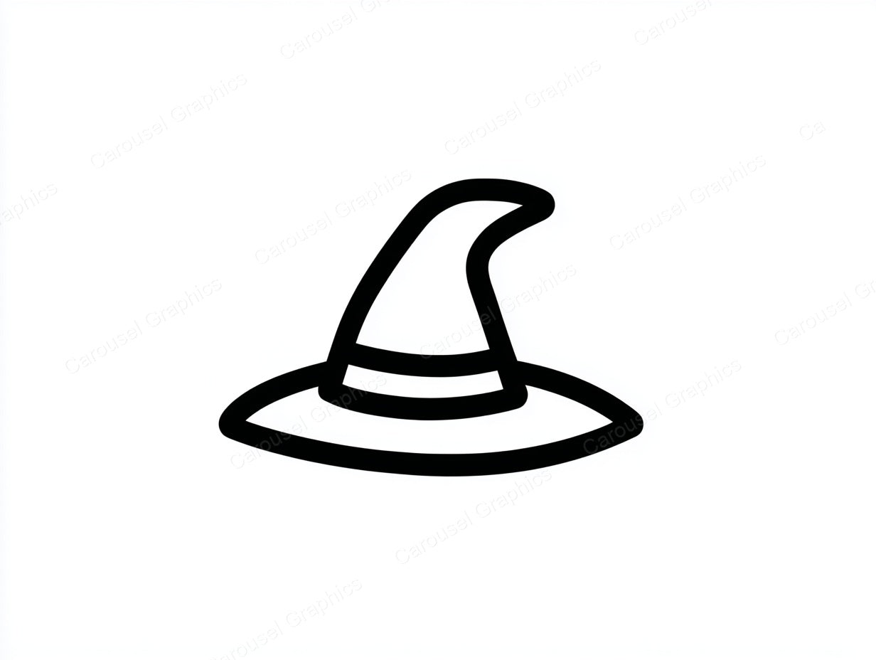 Witch Hat Vector Graphic preview