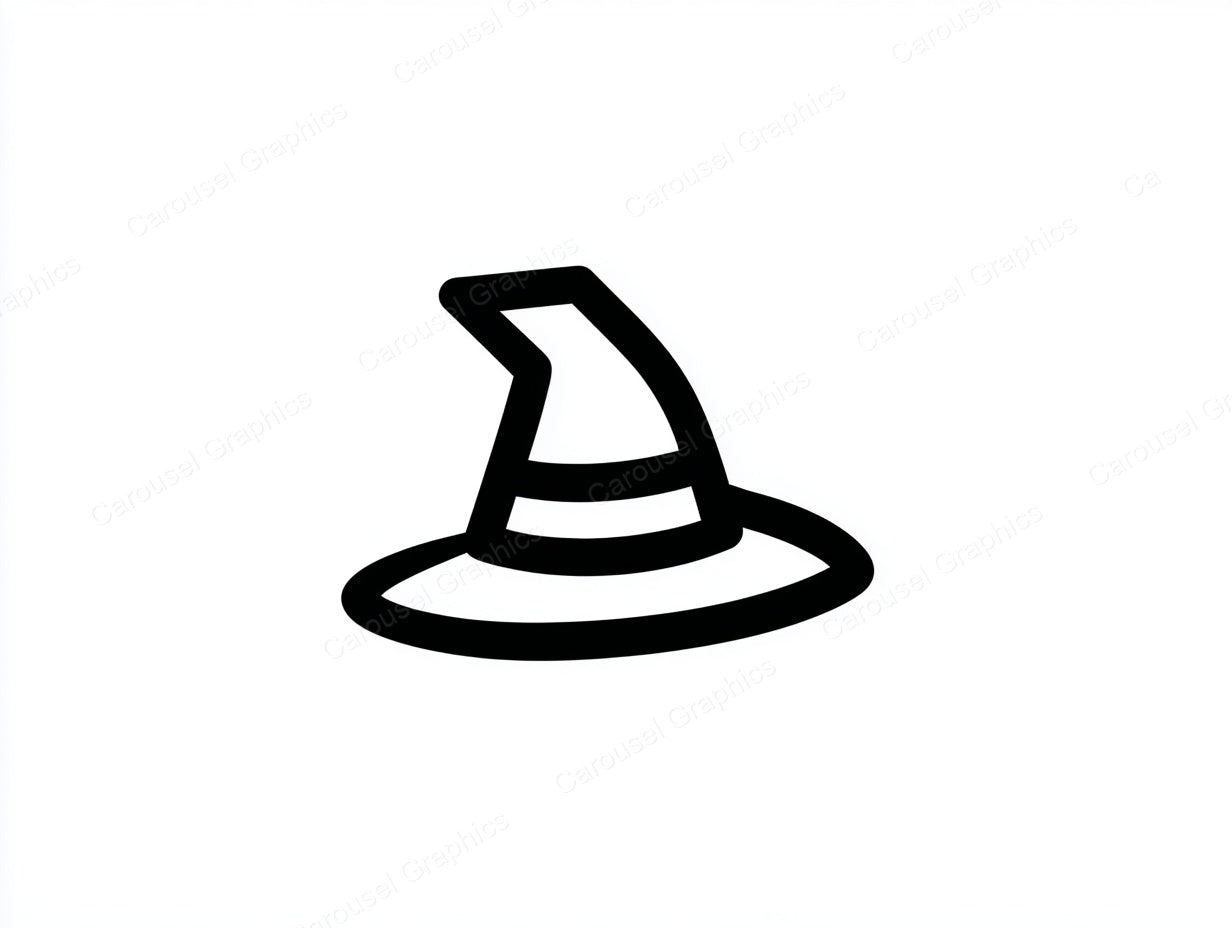 Witch Hat Vector Graphic preview