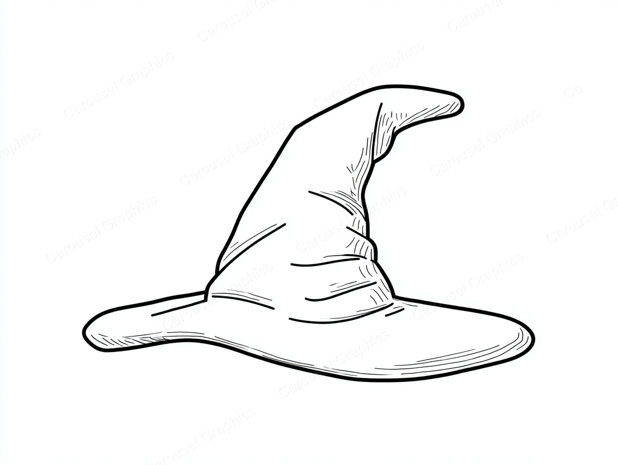 Witch Hat Vector Graphic preview