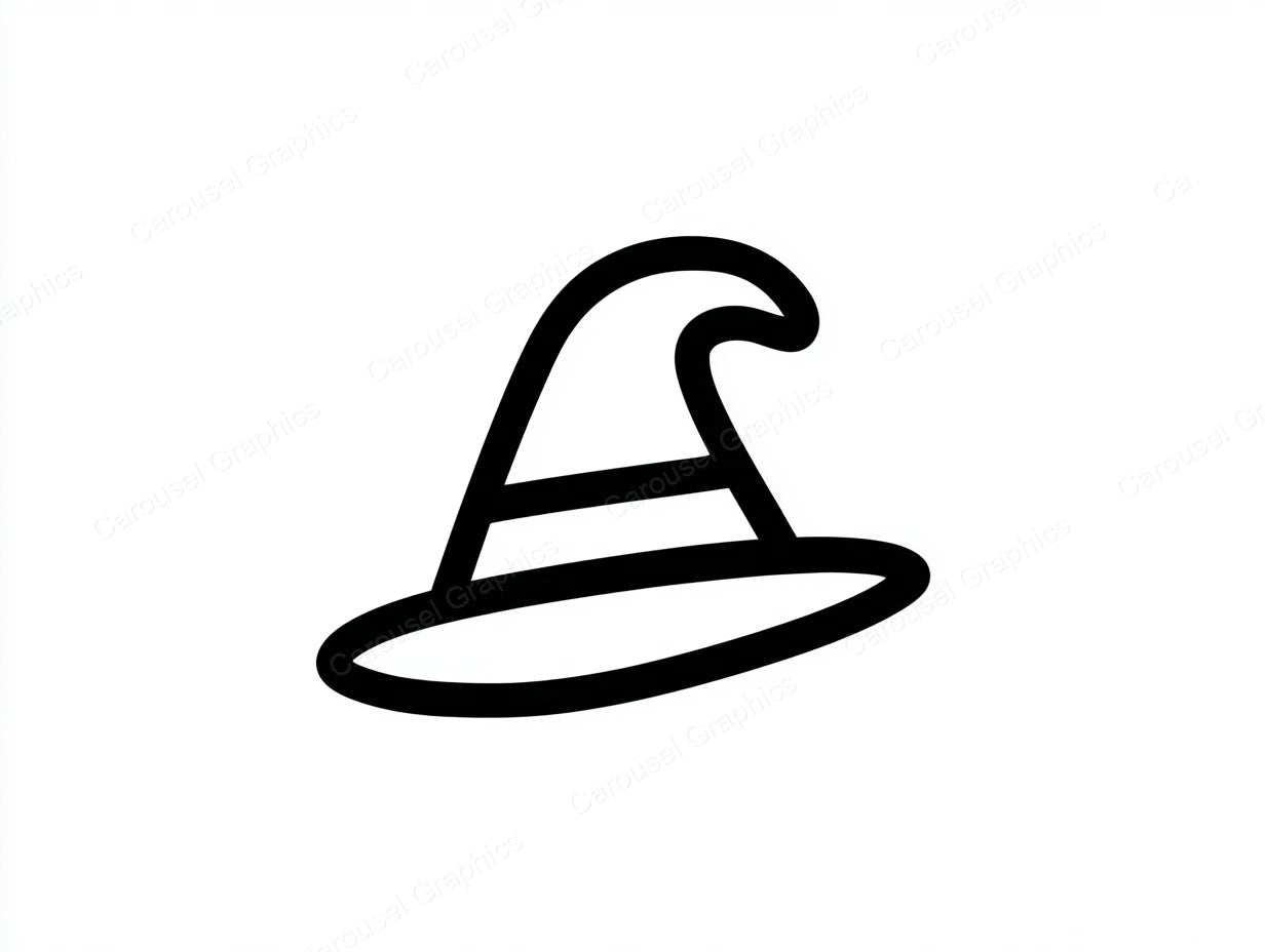 Witch Hat Vector Graphic preview