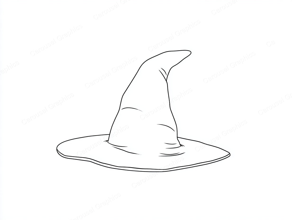 Witch Hat Vector Graphic preview