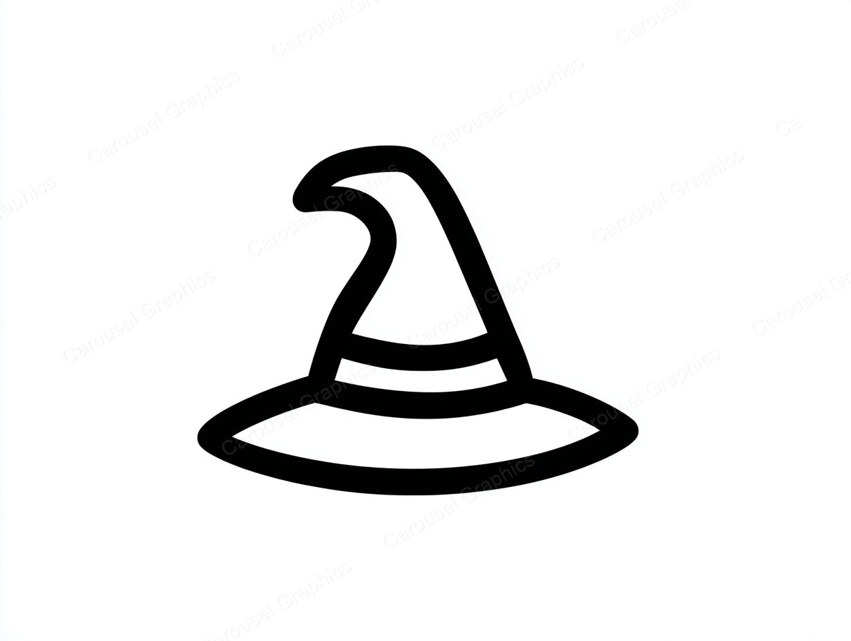 Witch Hat Vector Graphic preview