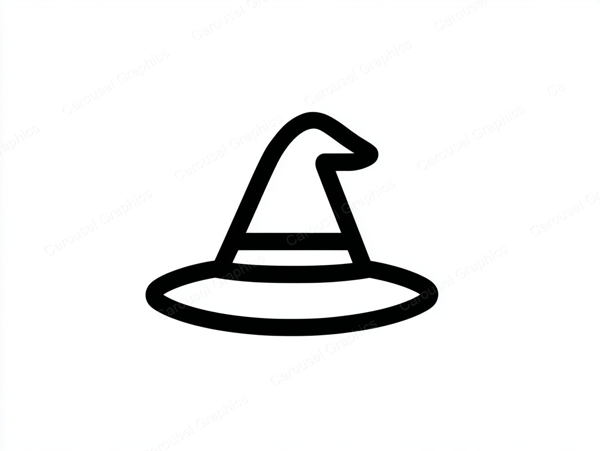 Witch Hat Vector Graphic preview