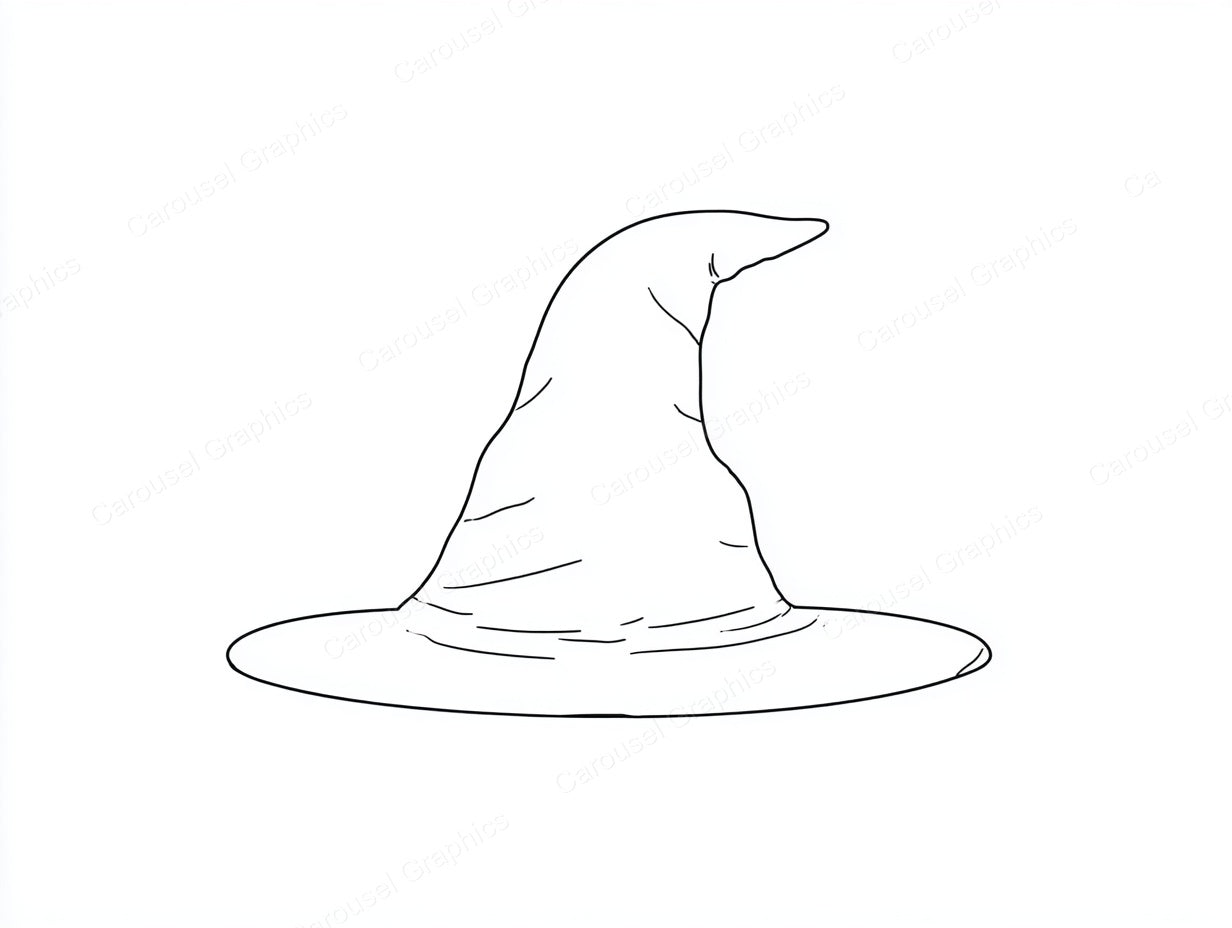 Witch Hat Vector Graphic preview