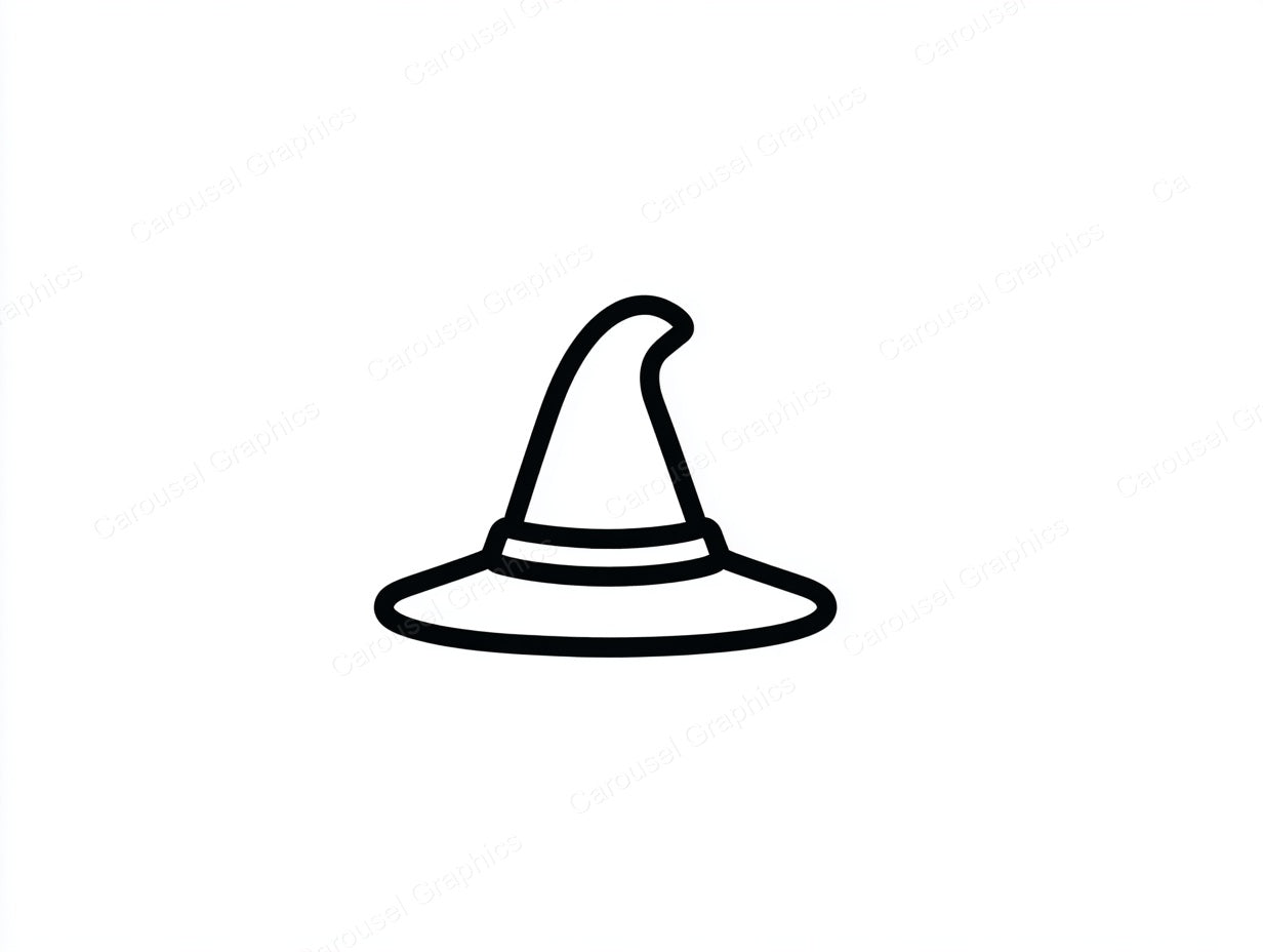 Witch Hat Vector Graphic preview
