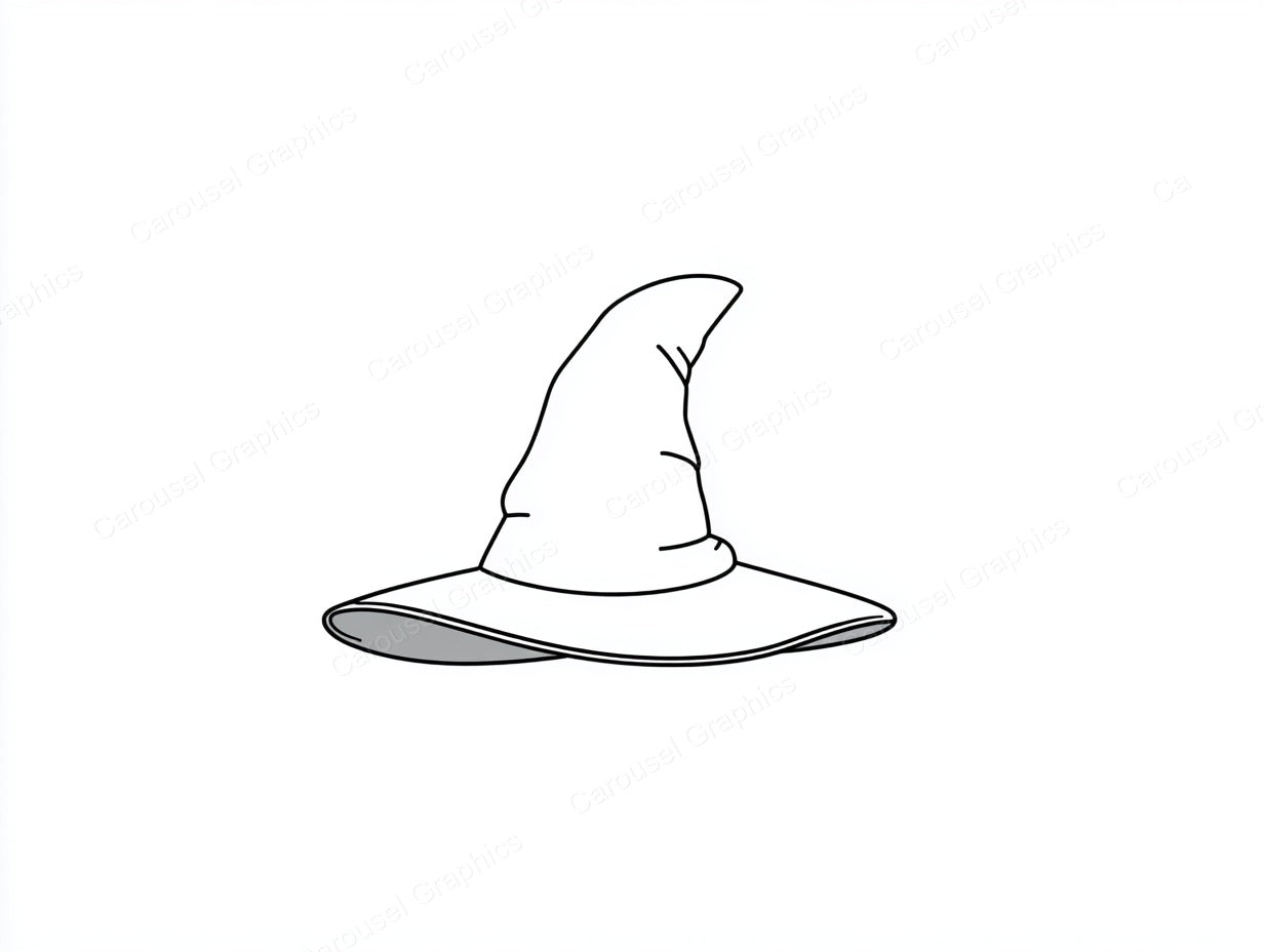 Witch Hat Vector Graphic preview