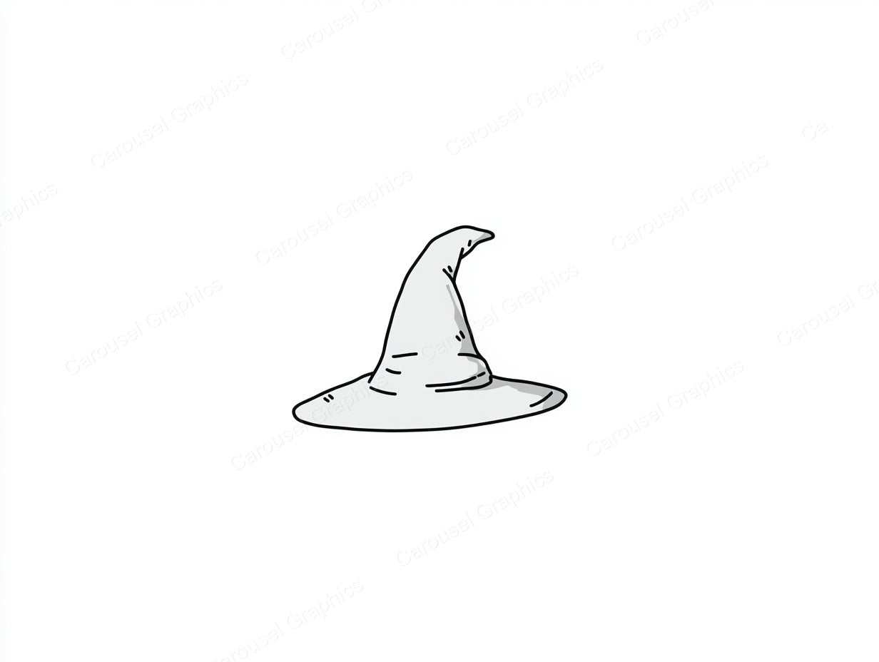 Witch Hat Vector Graphic preview