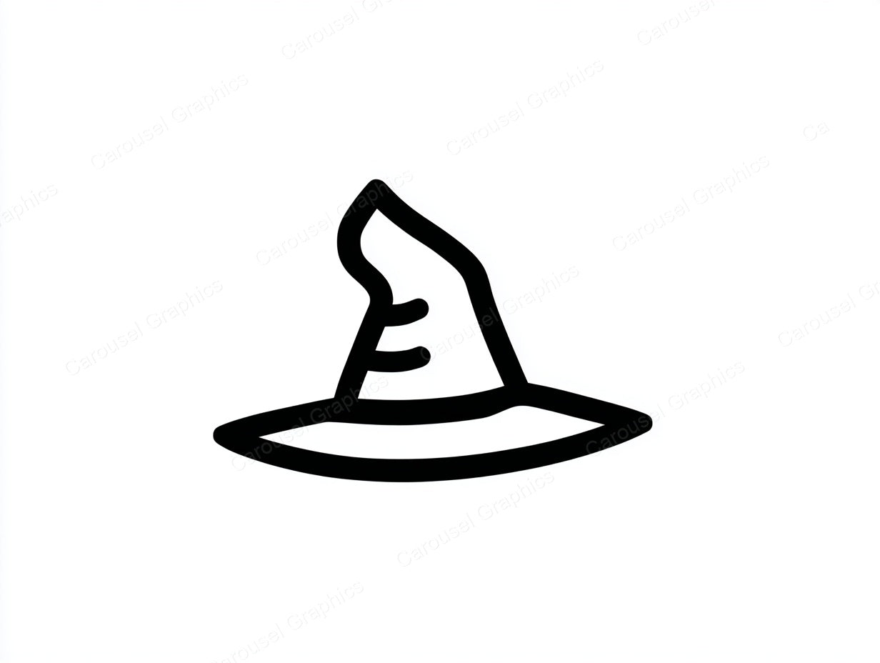 Witch Hat Vector Graphic preview