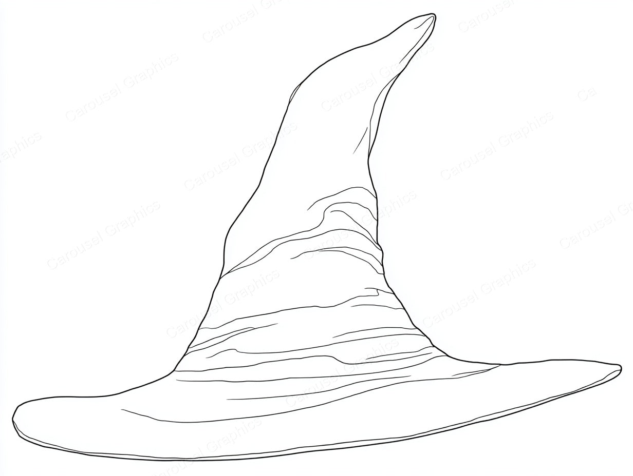 Witch Hat Vector Graphic preview