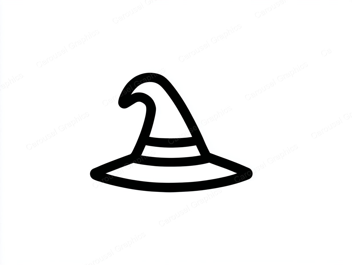 Witch Hat Vector Graphic preview