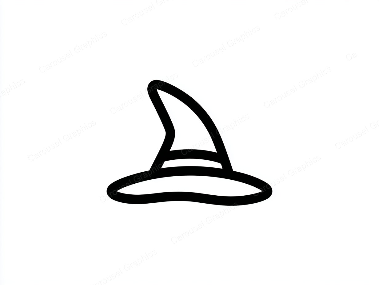 Witch Hat Vector Graphic preview