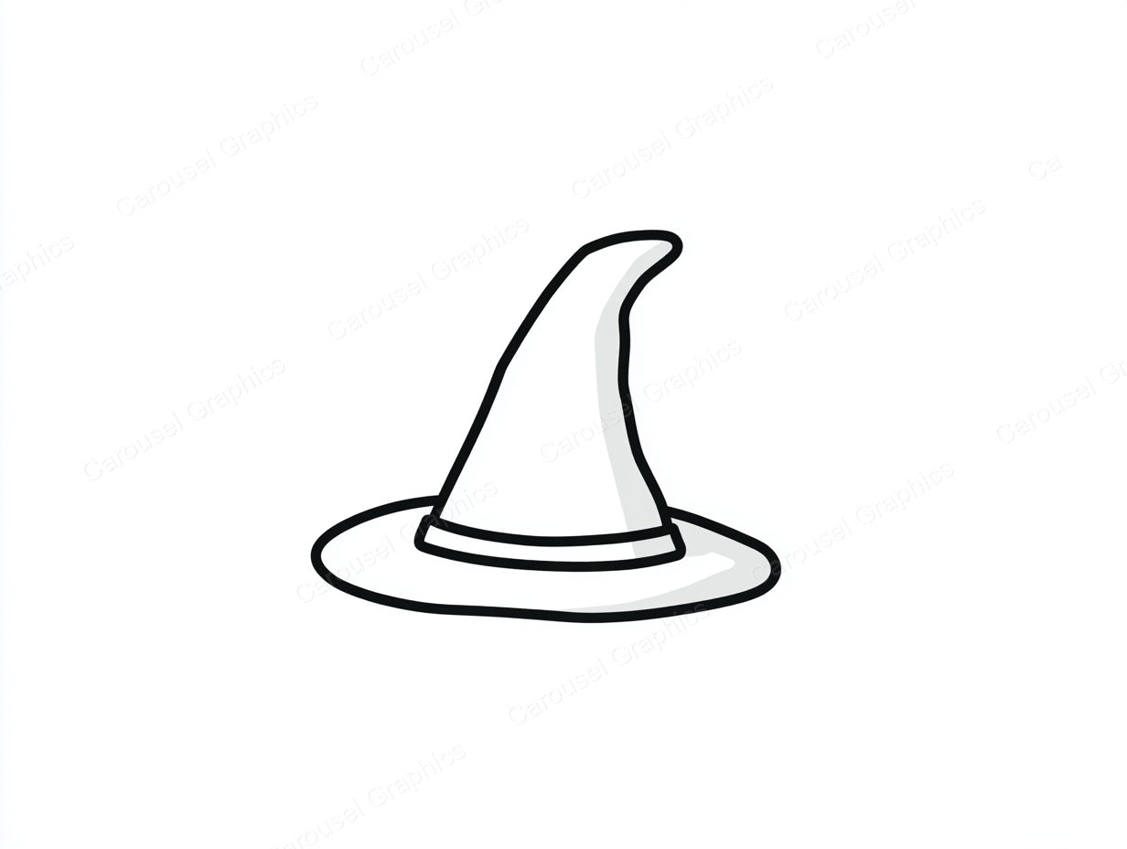 Witch Hat Vector Graphic preview