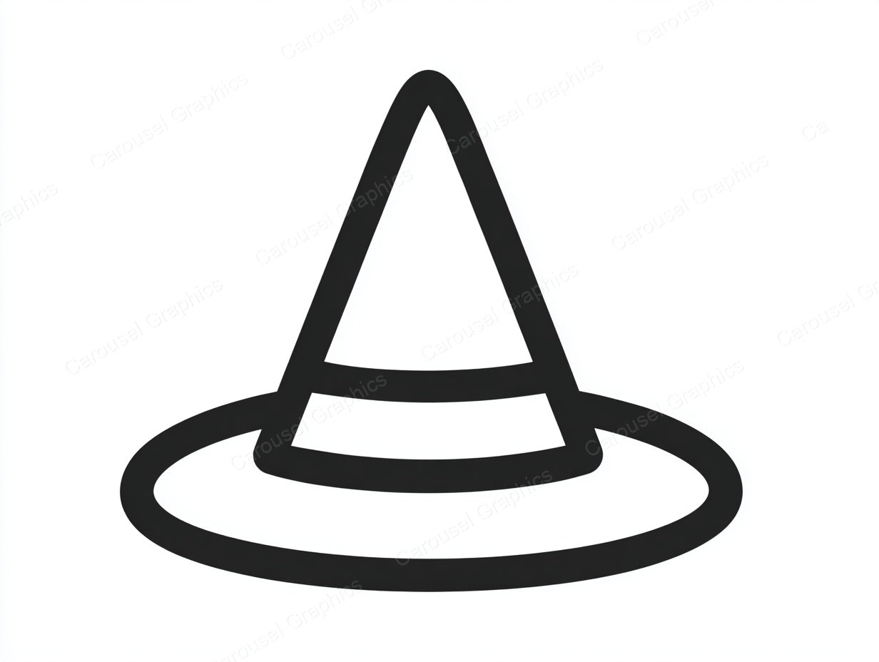 Witch Hat Vector Graphic preview