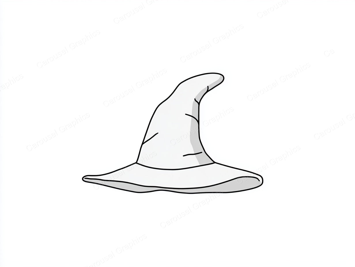 Witch Hat Vector Graphic preview