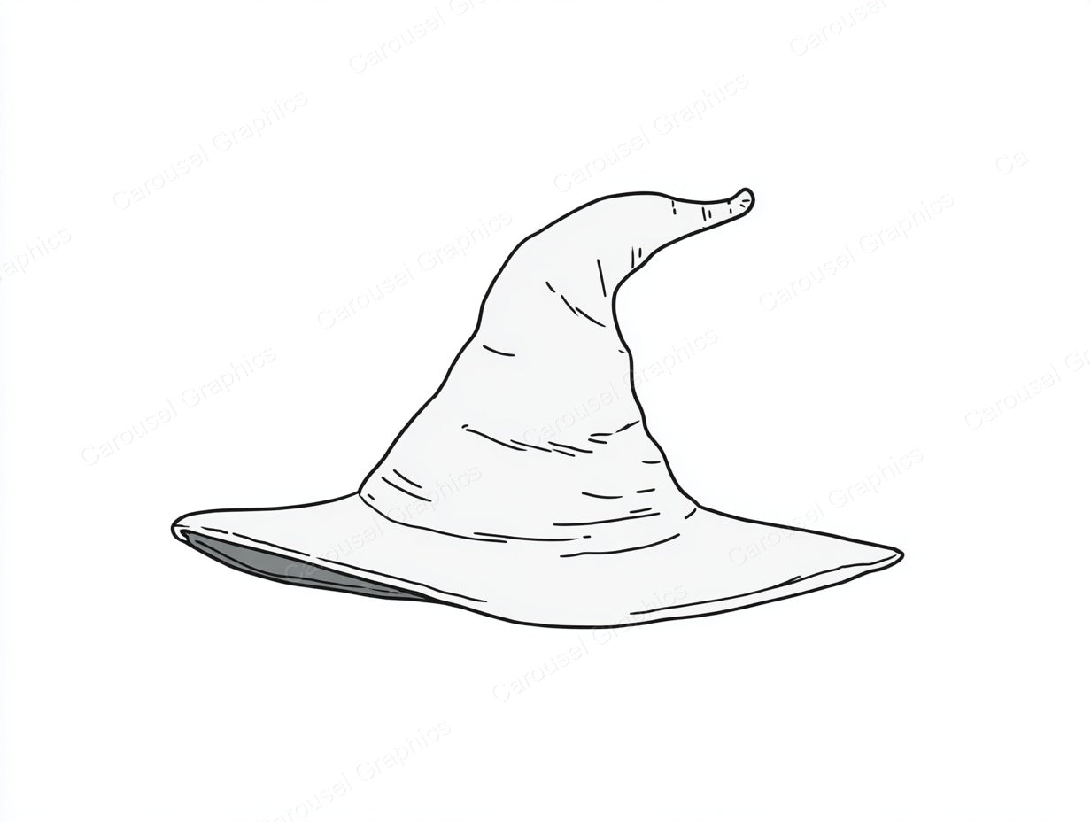 Witch Hat Vector Graphic preview