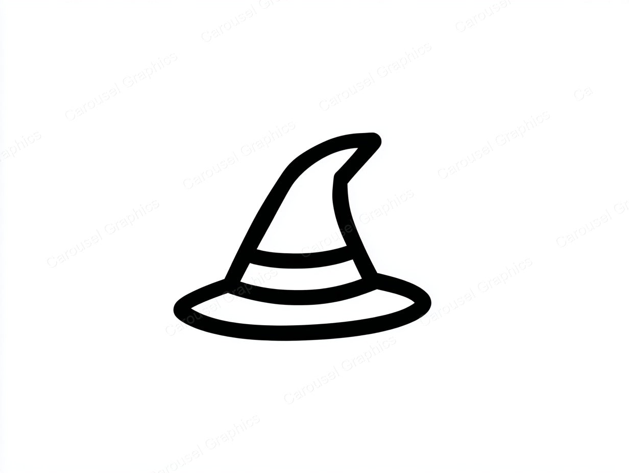 Witch Hat Vector Graphic preview