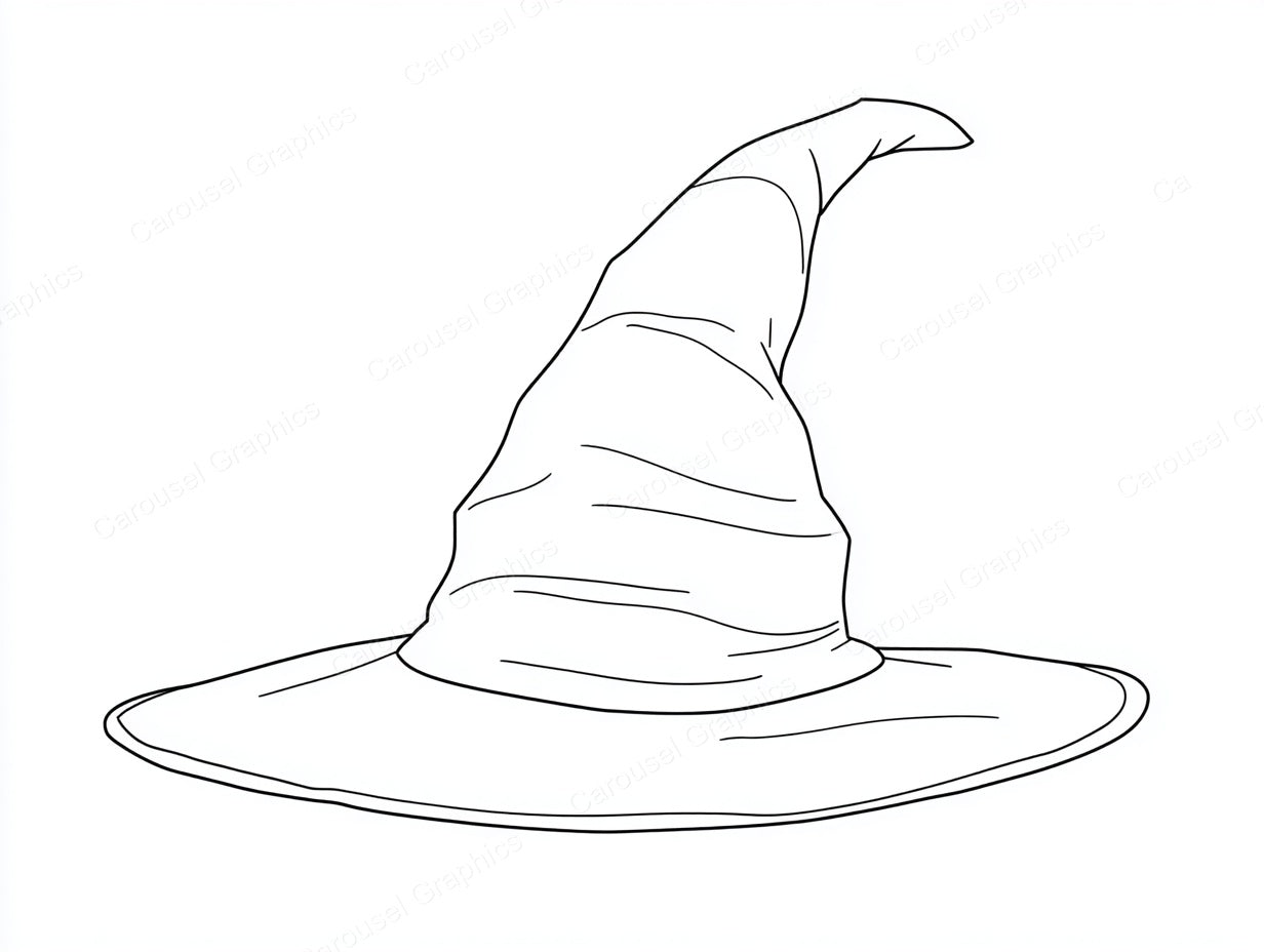 Witch Hat Vector Graphic preview