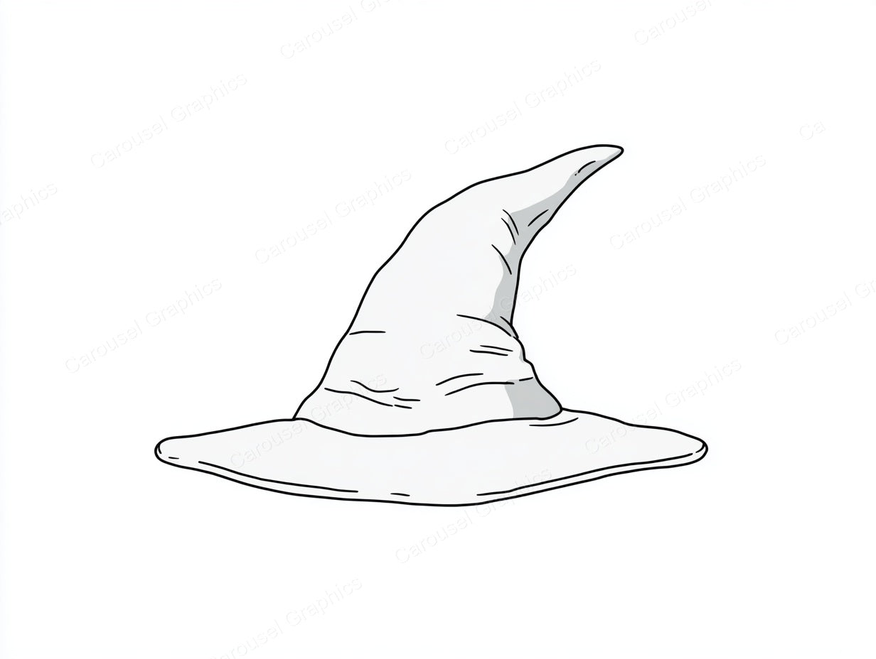 Witch Hat Vector Graphic preview