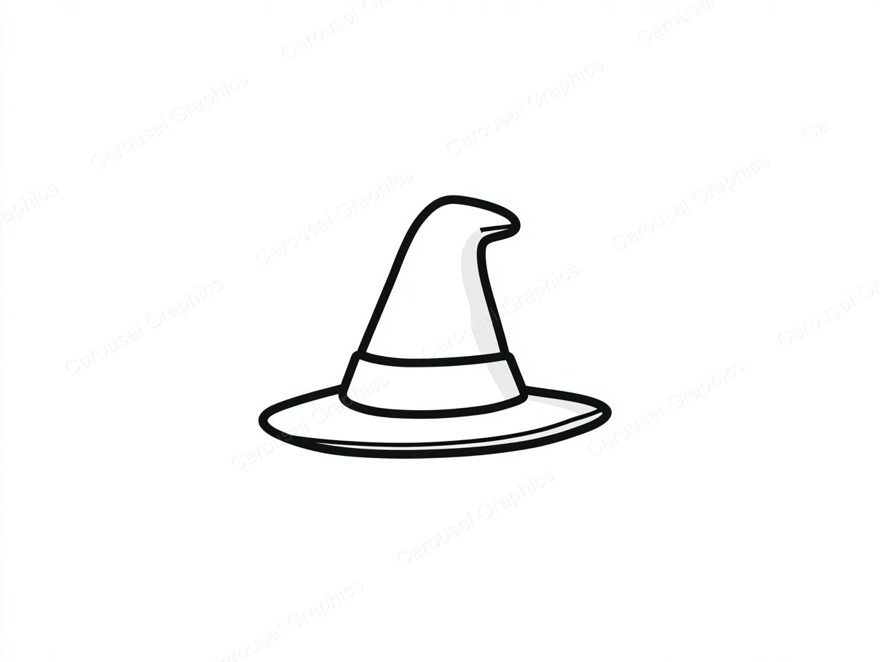 Witch Hat Vector Graphic preview