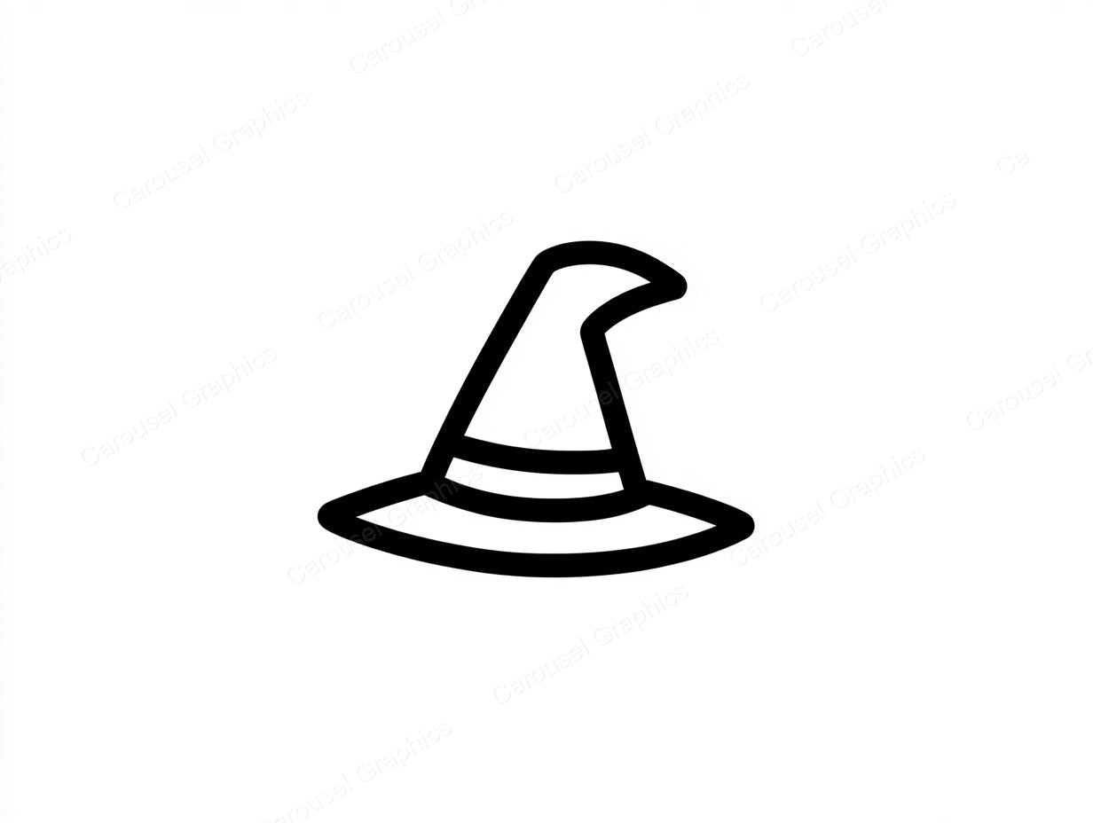 Witch Hat Vector Graphic preview