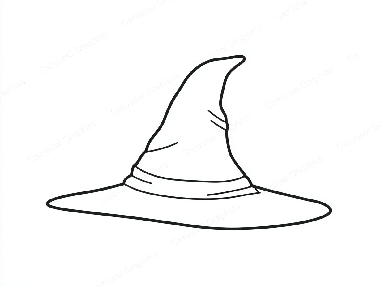 Witch Hat Vector Graphic preview
