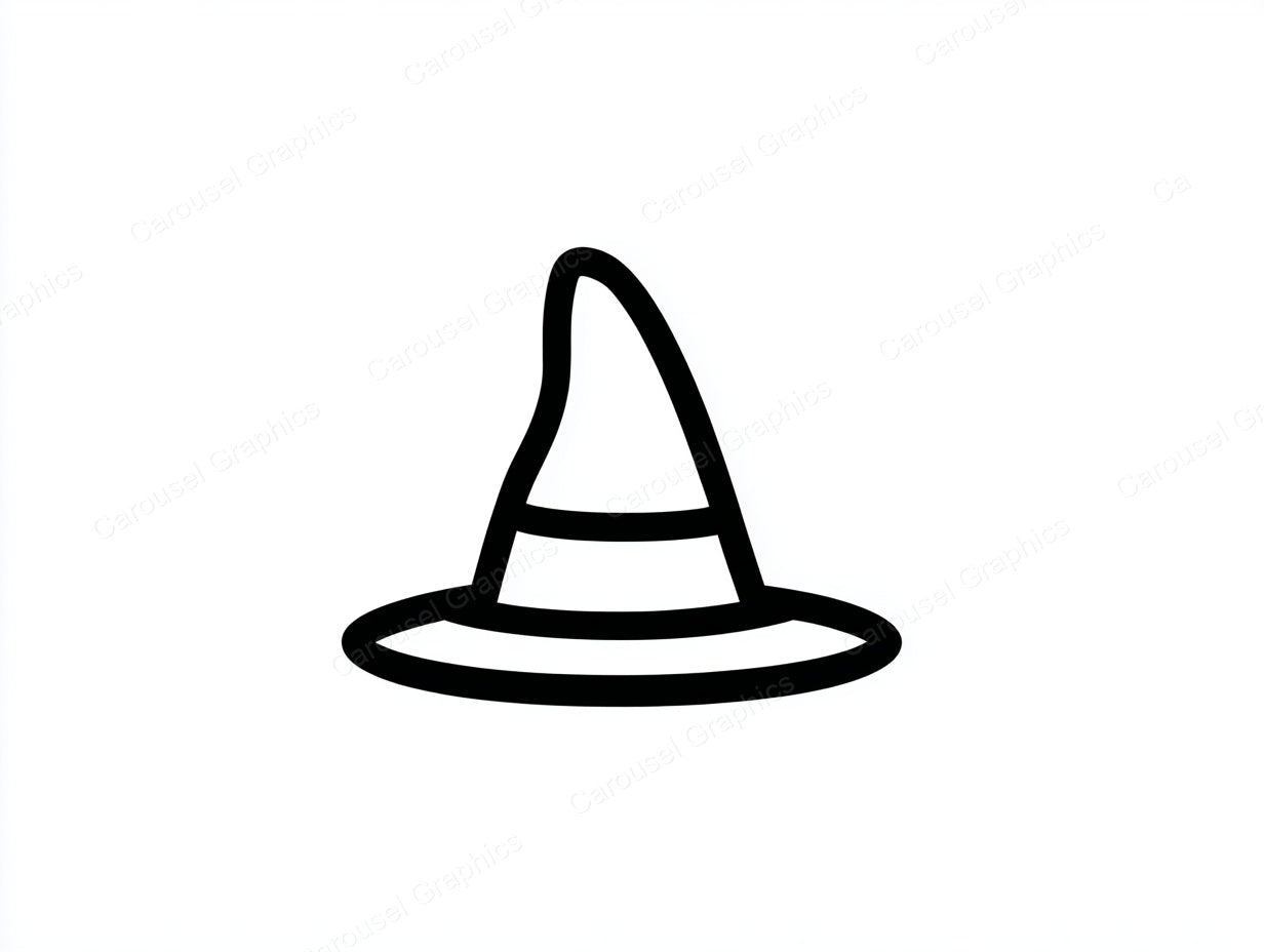 Witch Hat Vector Graphic preview