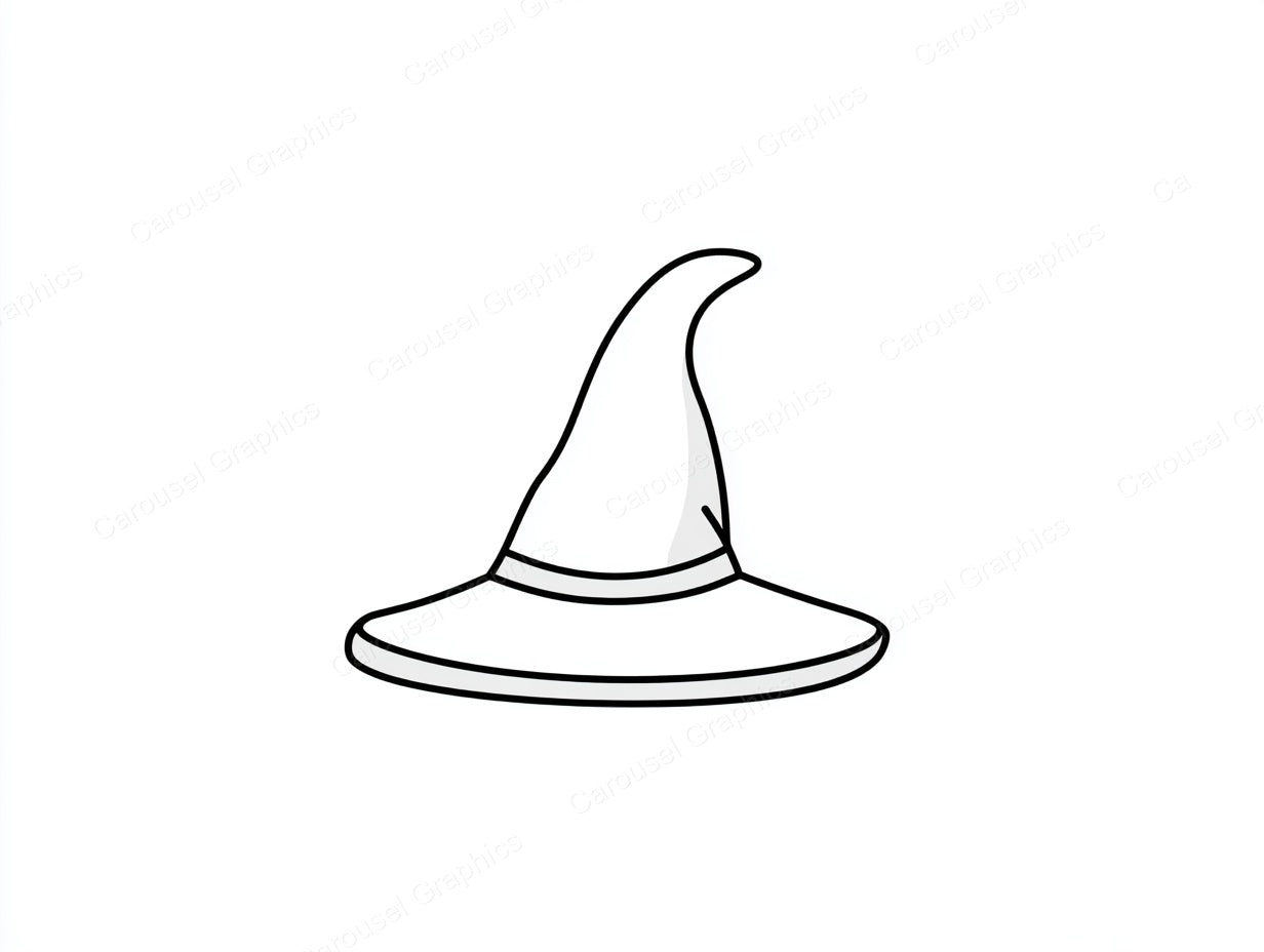 Witch Hat Vector Graphic preview