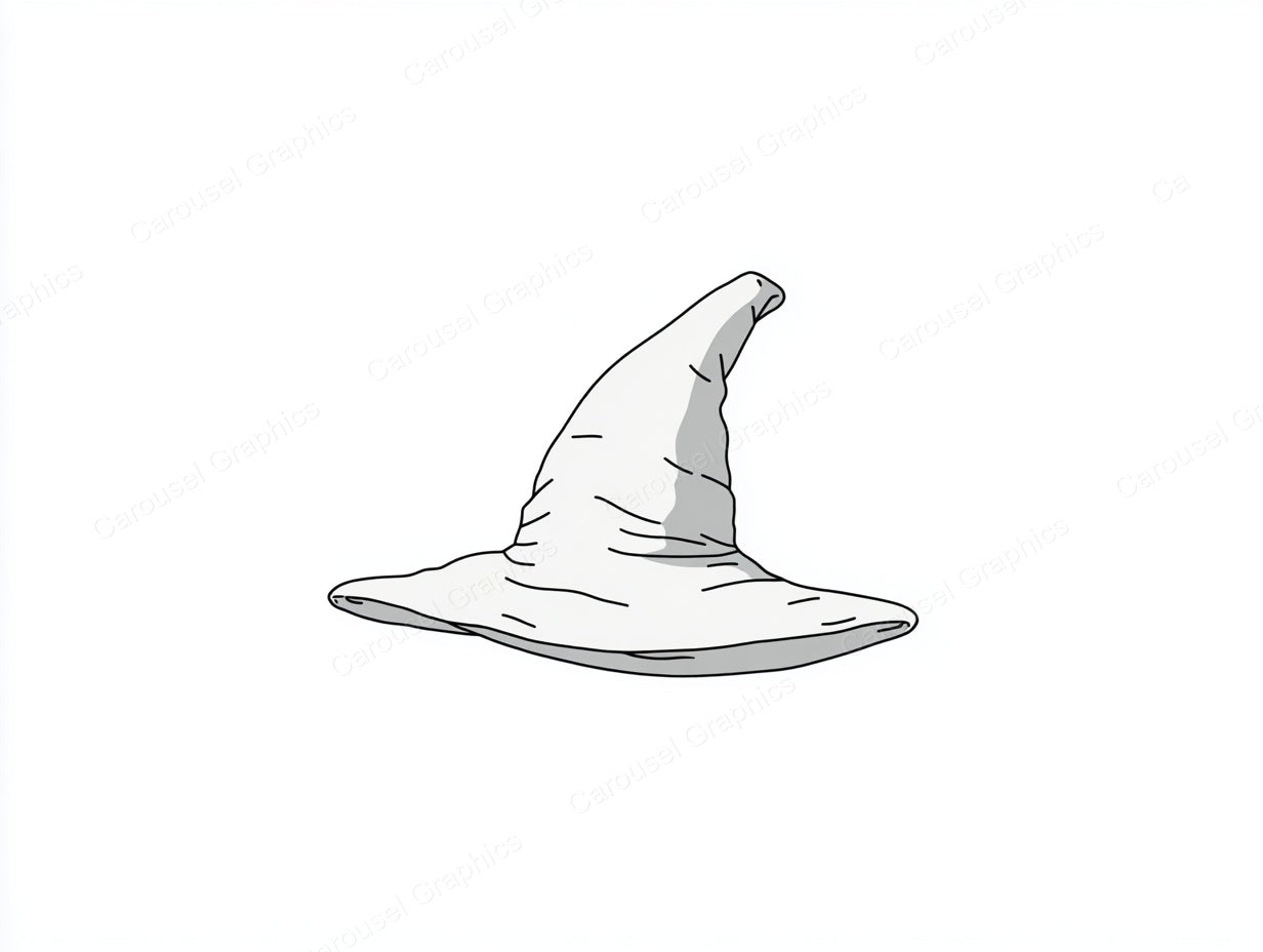Witch Hat Vector Graphic preview