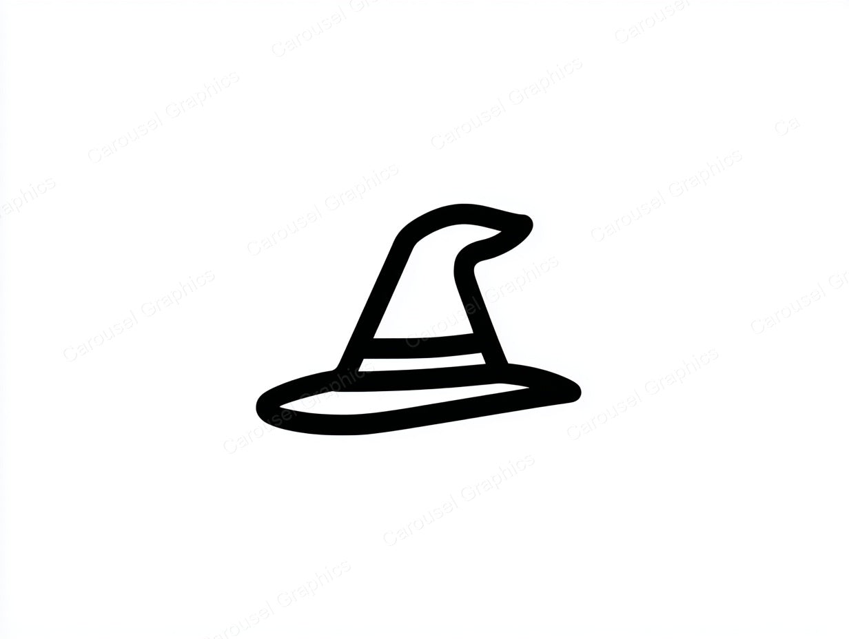 Witch Hat Vector Graphic preview