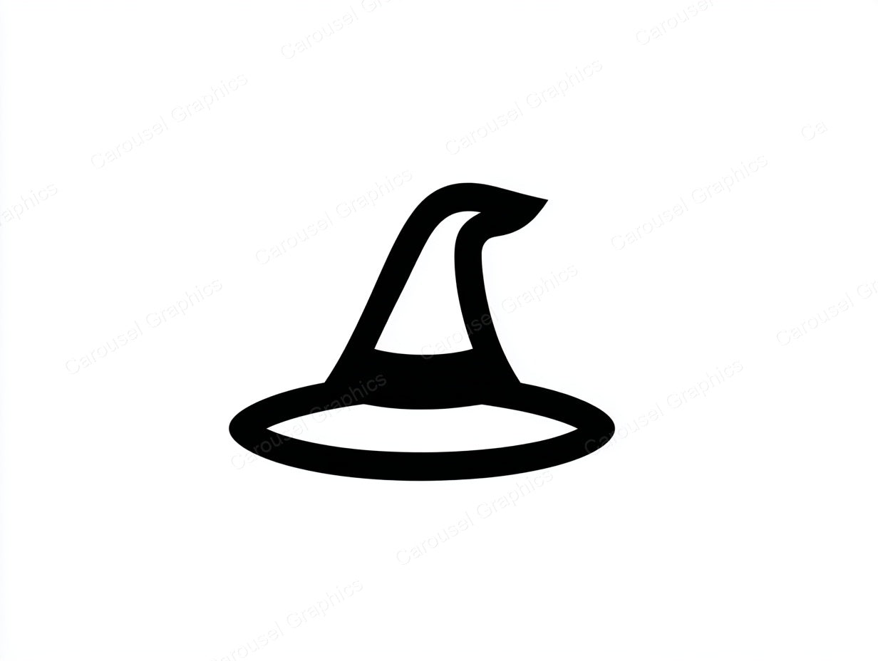 Witch Hat Vector Graphic preview