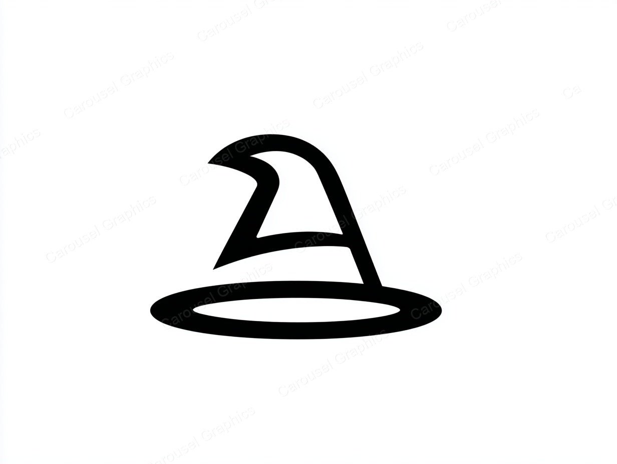 Witch Hat Vector Graphic preview