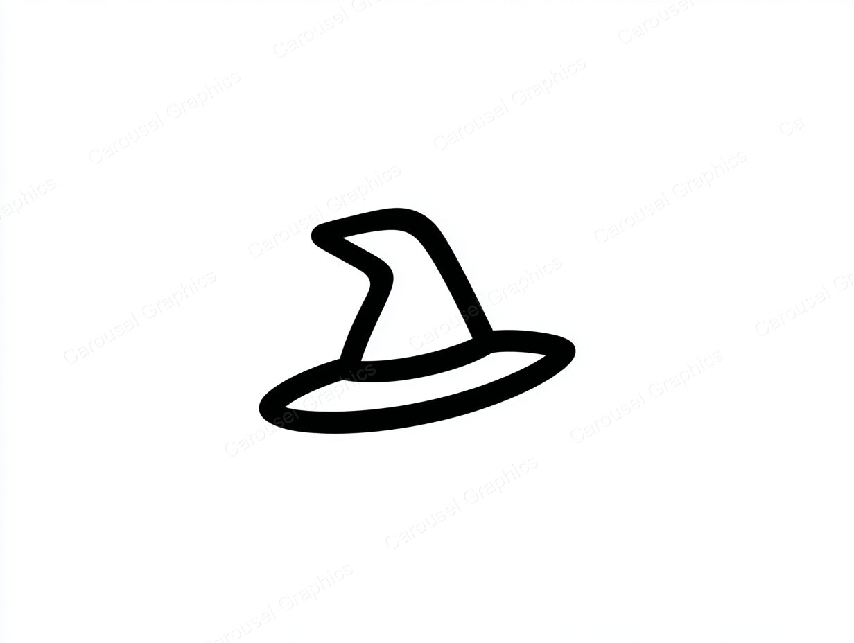 Witch Hat Vector Graphic preview