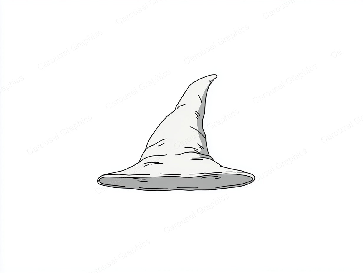 Witch Hat Vector Graphic preview