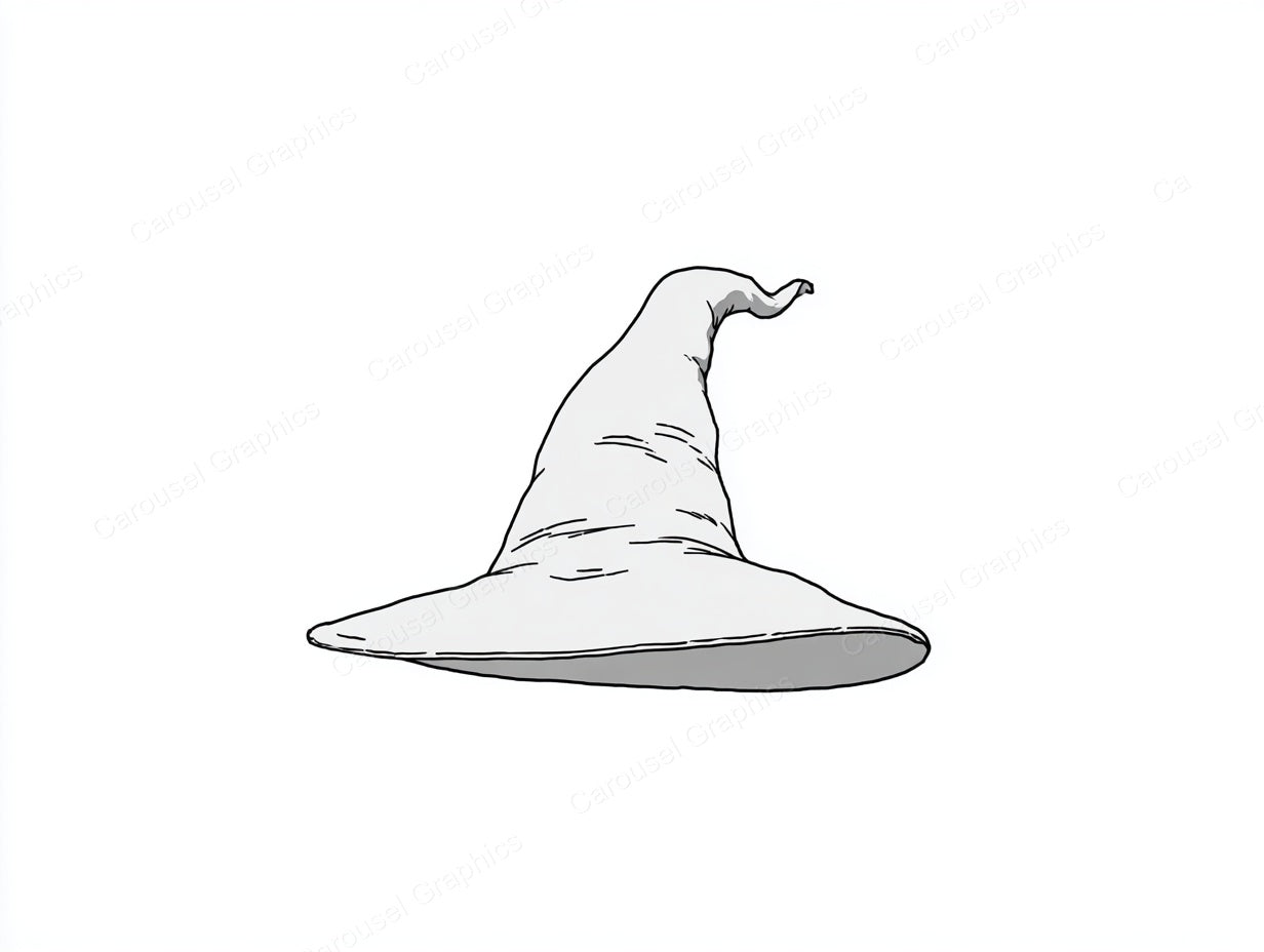 Witch Hat Vector Graphic preview