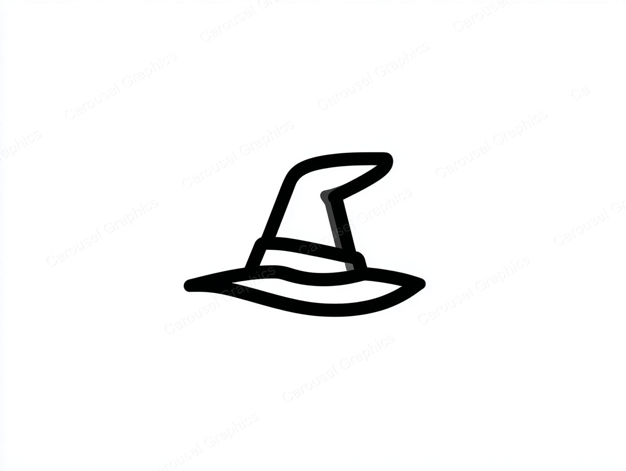 Witch Hat Vector Graphic preview