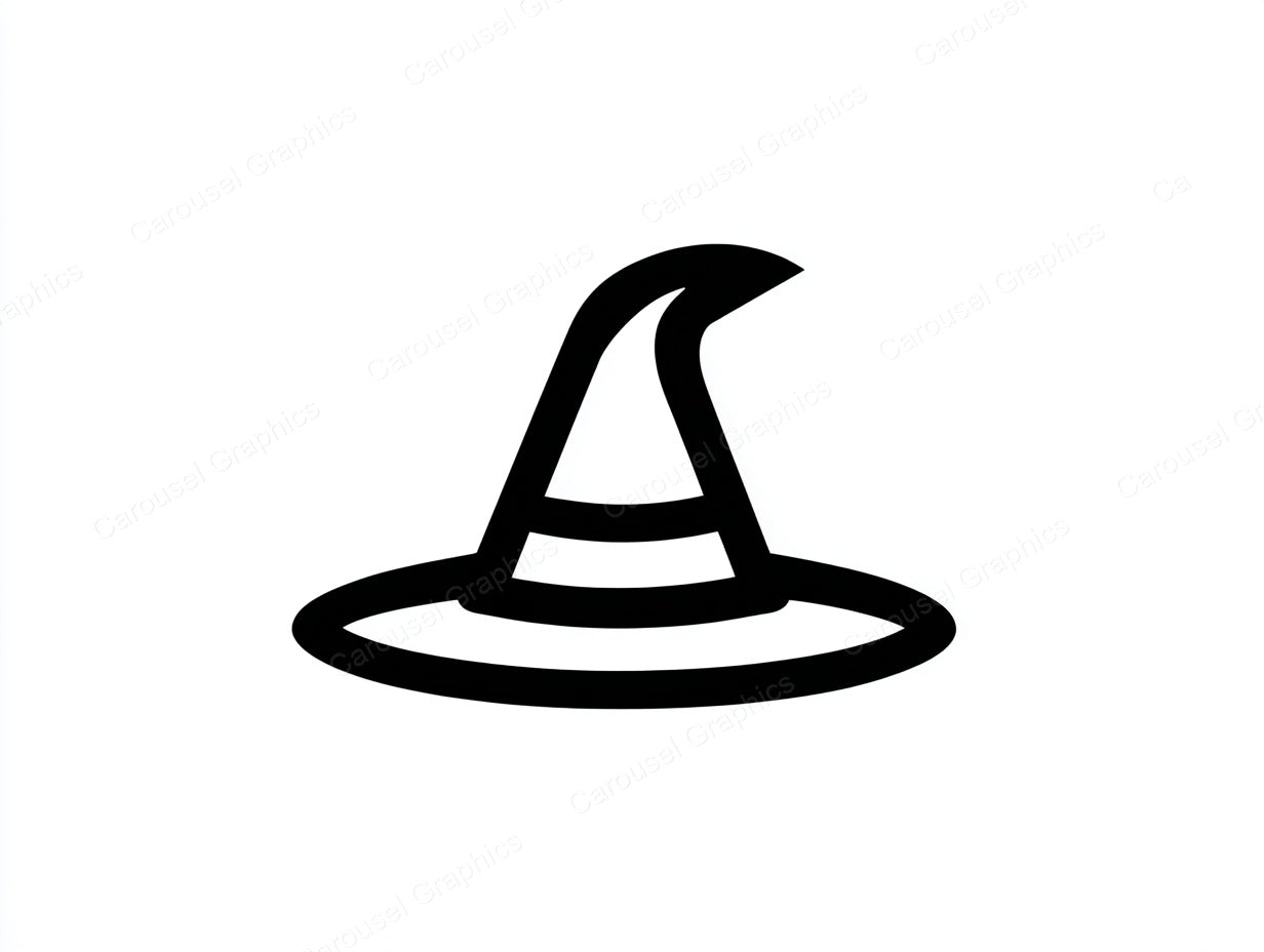Witch Hat Vector Graphic preview