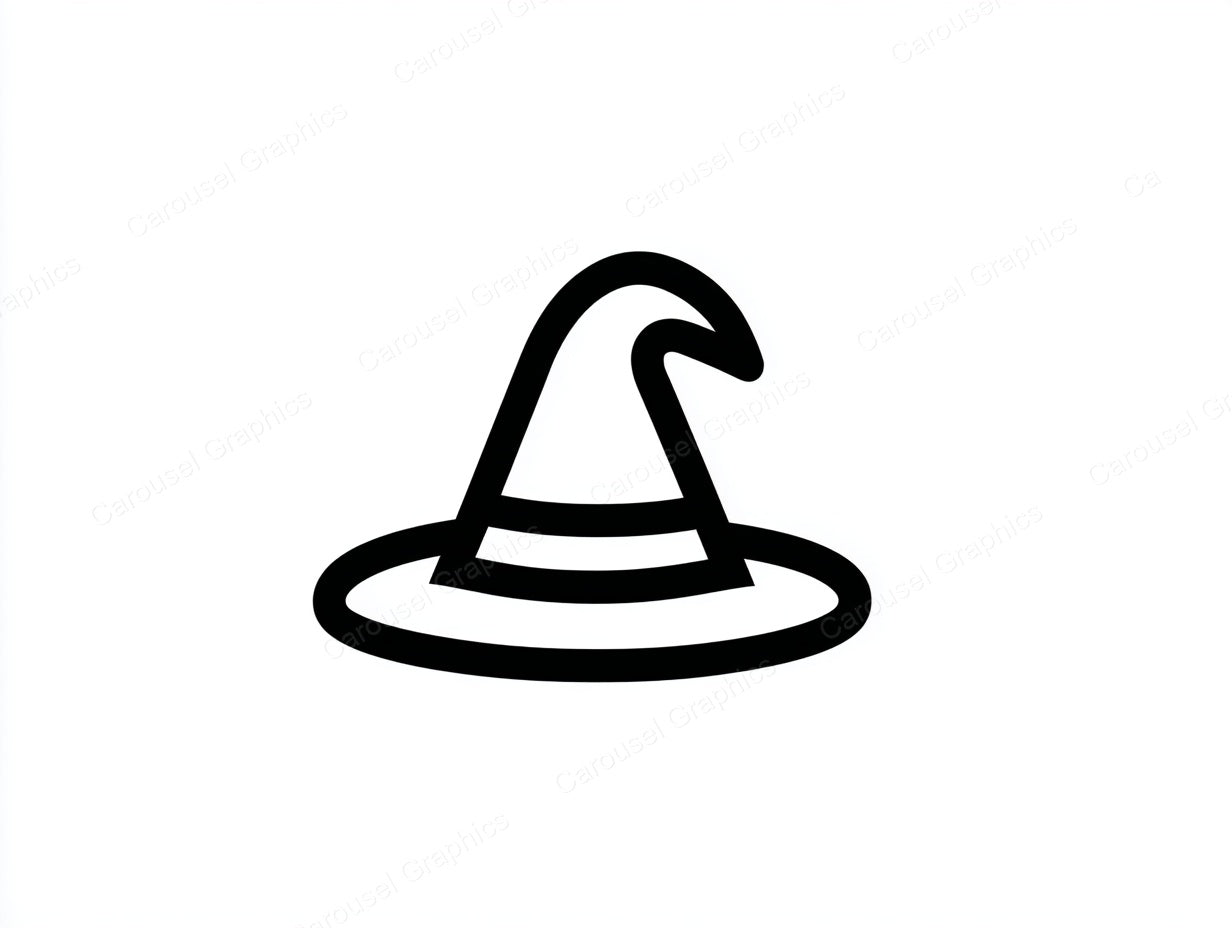 Witch Hat Vector Graphic preview