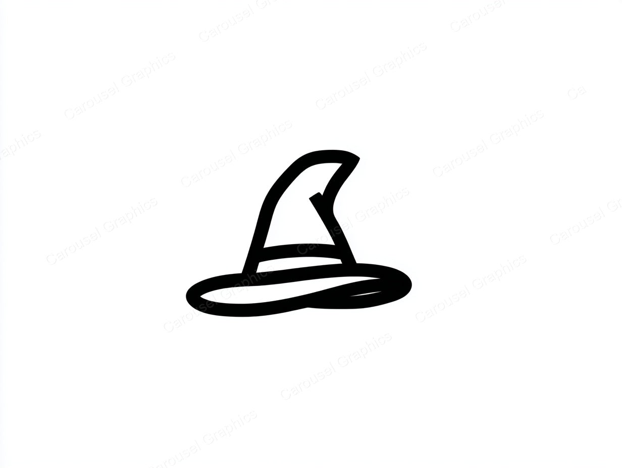 Witch Hat Vector Graphic preview