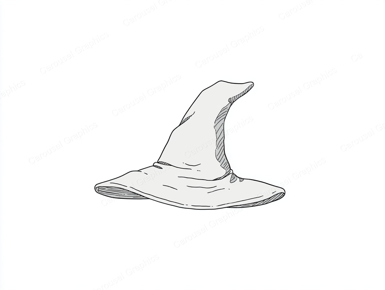 Witch Hat Vector Graphic preview