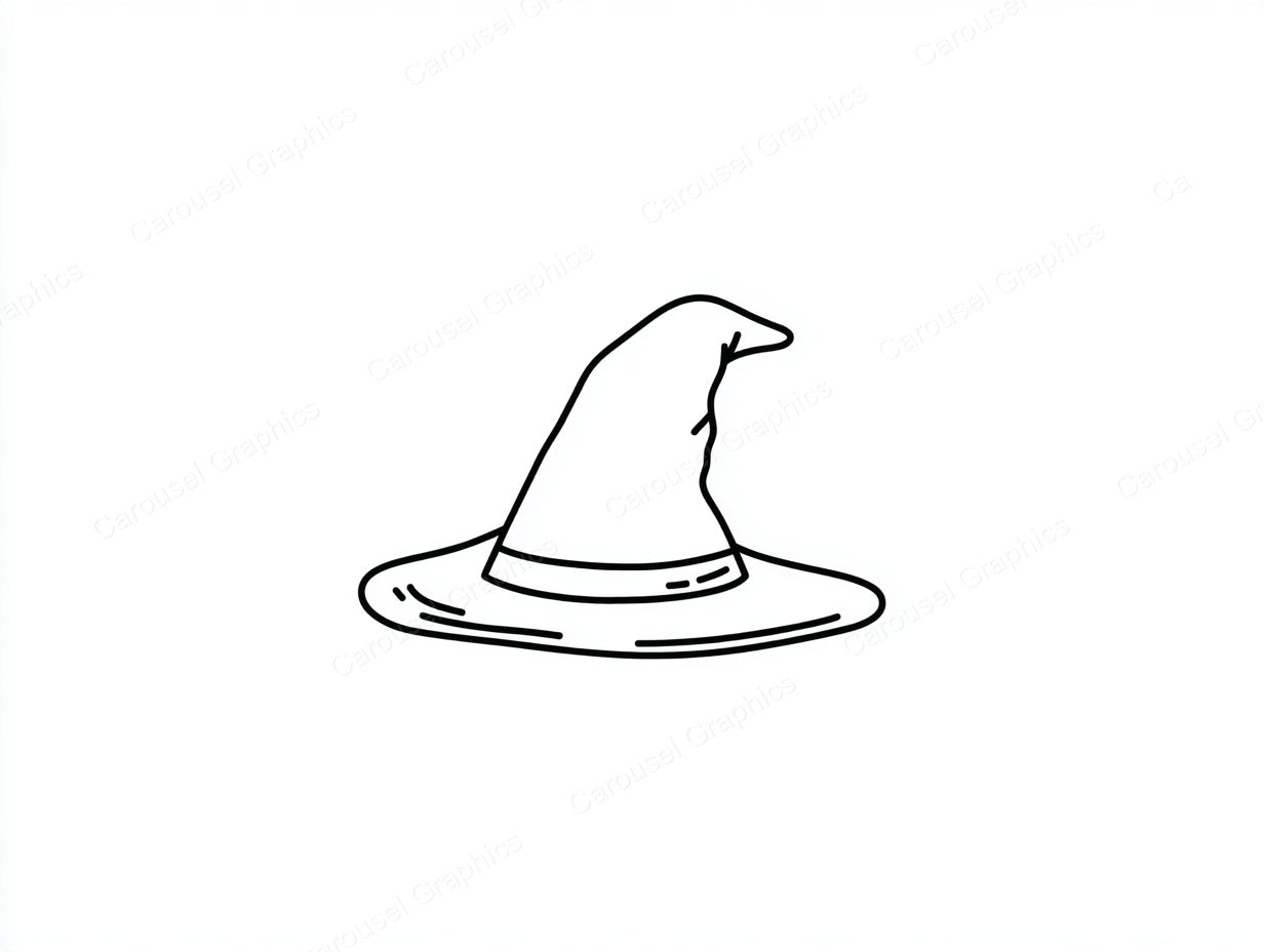 Witch Hat Vector Graphic preview