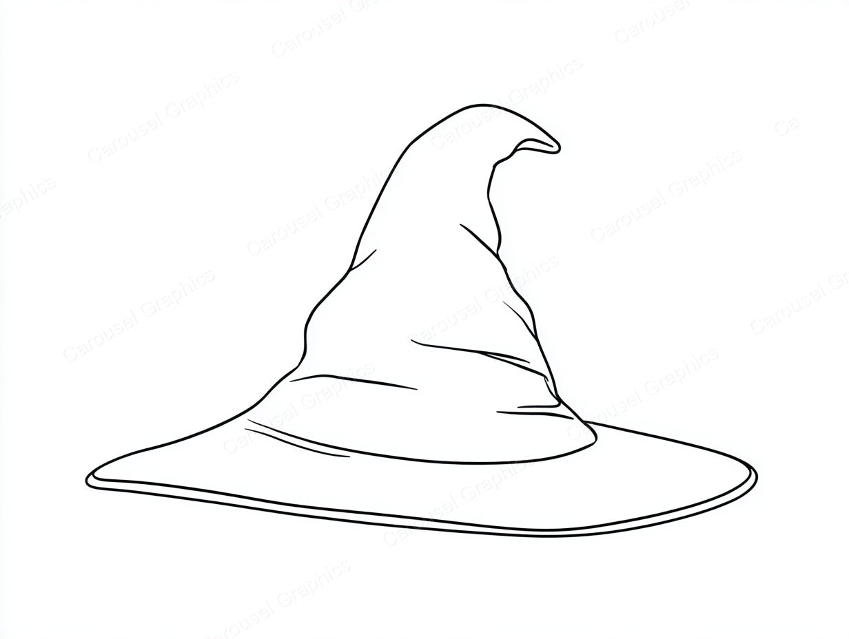 Witch Hat Vector Graphic preview