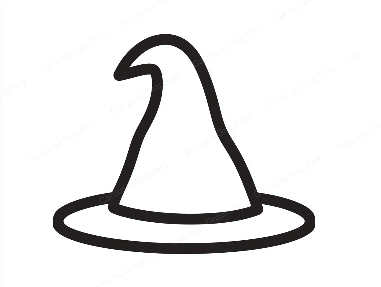 Witch Hat Vector Graphic preview