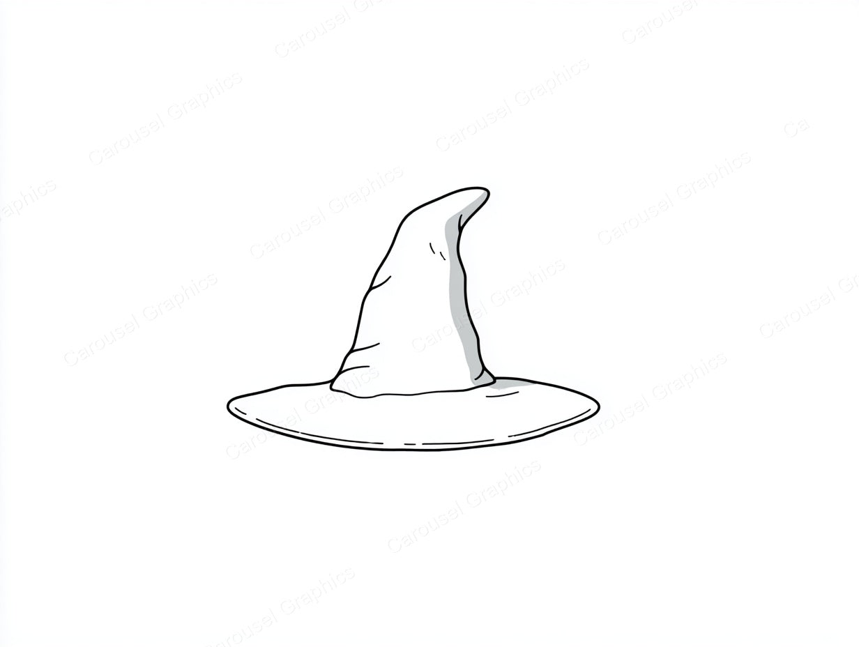 Witch Hat Vector Graphic preview