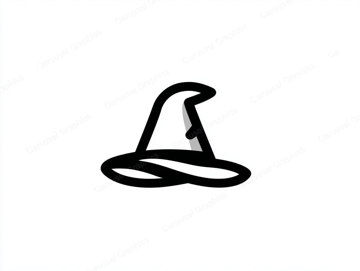 Witch Hat Vector Graphic preview